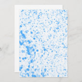 Splatter Texture - Blue Kaart (Voorkant / Achterkant)