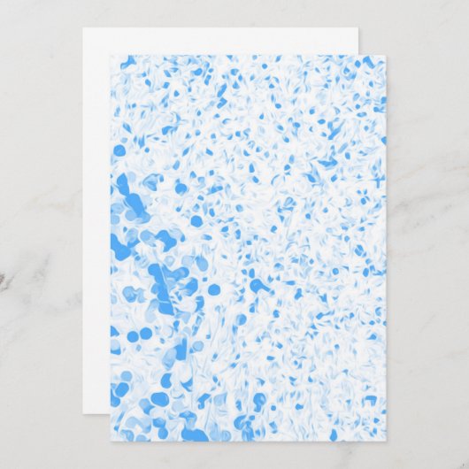 Splatter Texture - Blue Kaart (Voorkant / Achterkant)