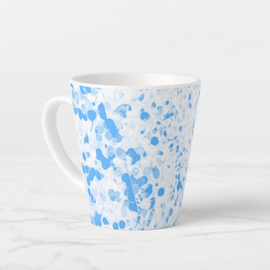 Splatter Texture - Blue Latte Mok (Linkerhoek)