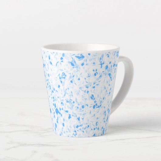 Splatter Texture - Blue Latte Mok (Rechterhoek)