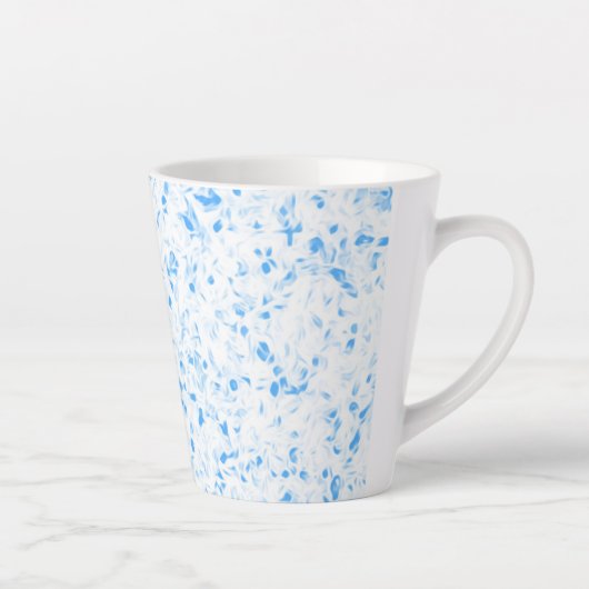 Splatter Texture - Blue Latte Mok (Rechts)