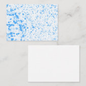 Splatter Texture - Blue Notitiekaartje (Voorkant / Achterkant)