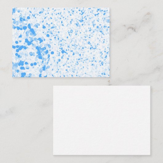 Splatter Texture - Blue Notitiekaartje (Voorkant / Achterkant)