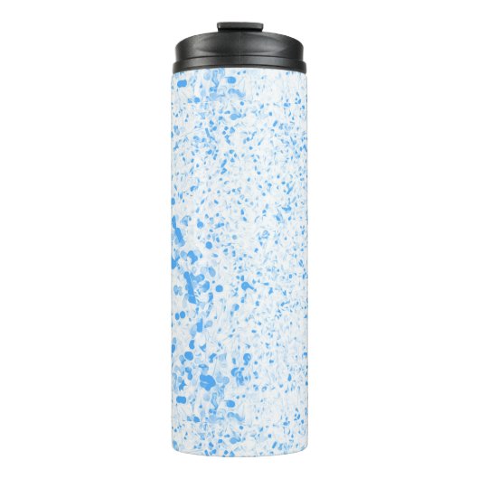 Splatter Texture - Blue Thermosbeker (Voorkant)