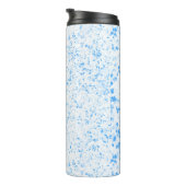 Splatter Texture - Blue Thermosbeker (Geroteerd rechts)