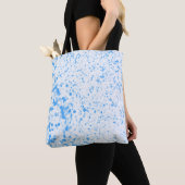 Splatter Texture - Blue Tote Bag (Dichtbij)