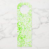 Splatter Texture - Lime Green Flessenhanger (Voorkant)