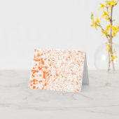Splatter Texture - Orange Kaart (Gele Bloem)