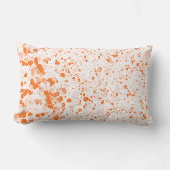 Splatter Texture - Orange Kussen (Voorkant)