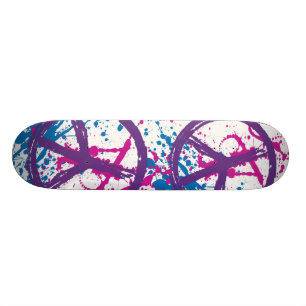 SPLATTER VAN DE VREDESSIGNALEN PERSOONLIJK SKATEBOARD