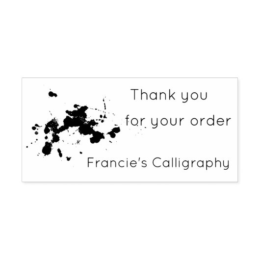 Splatter van inkt of Paint Art Stamp Rubberstempel (Afrduk)