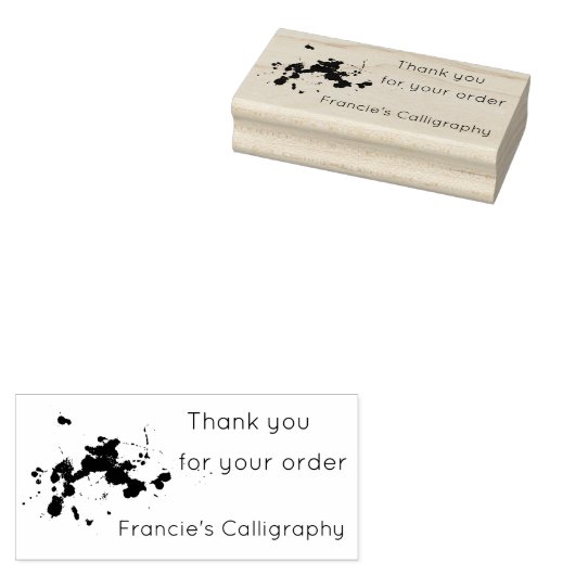 Splatter van inkt of Paint Art Stamp Rubberstempel (Gestempeld)