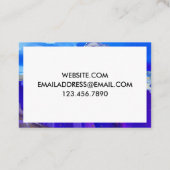 SPLATTER VAN PAARSE EN GOUDE PAKKEN VISITEKAARTJE (Achterkant)