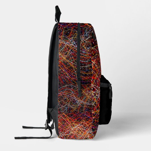 Splatter verf gepersonaliseerd bedrukte rugzak (Links)