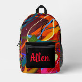 Splatter verf gepersonaliseerd bedrukte rugzak (Voorkant)
