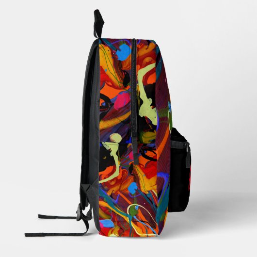 Splatter verf gepersonaliseerd bedrukte rugzak (Links)