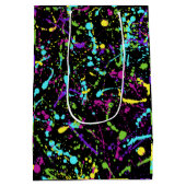 Splatter verf-kleurrijke medium cadeauzakje (Achterkant)