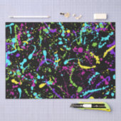 Splatter verf-kleurrijke tissuepapier (Craft)