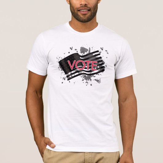 Splatter Vlag STEMMING! T-shirt (Voorkant)