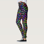 Splatter vlinders verven leggings (Links)