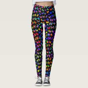 Splatter vlinders verven leggings