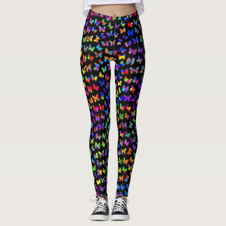 Splatter vlinders verven leggings