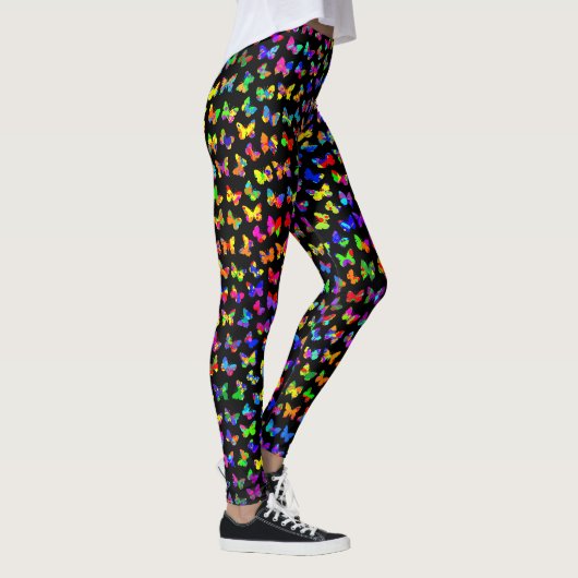 Splatter vlinders verven leggings (Rechts)