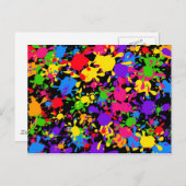 Splatter Wallpaper Briefkaart (Voorkant / Achterkant)