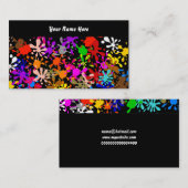 Splatter Wallpaper, Jouw naam hier Visitekaartje (Voorkant / Achterkant)