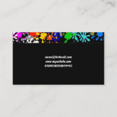 Splatter Wallpaper, Jouw naam hier Visitekaartje (Achterkant)