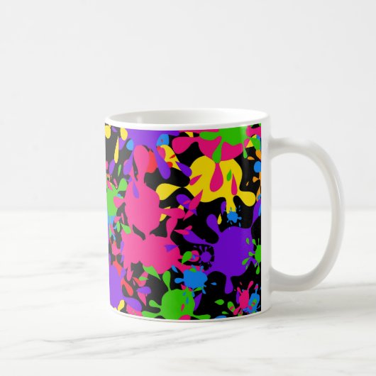 Splatter Wallpaper Koffiemok (Rechts)
