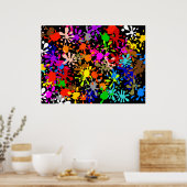 Splatter Wallpaper Poster (Keuken)