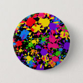 Splatter Wallpaper Ronde Button 5,7 Cm (Voorkant)