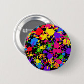 Splatter Wallpaper Ronde Button 5,7 Cm (Voorkant /achterkant)