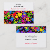 Splatter Wallpaper Visitekaartje (Voorkant / Achterkant)