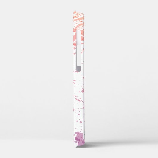 Splatter Waterverf Foto en Naam iPhone 12 Mini Case-Mate iPhone Case (Achterkant / Links)