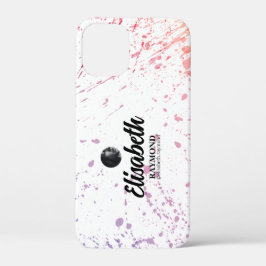 Splatter Waterverf Foto en Naam iPhone 12 Mini Case-Mate iPhone Case