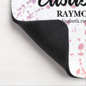 Splatter Waterverf foto en naam Muismat (Hoek)