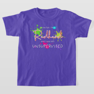 Splatter zonder toezicht roodharig T-shirt