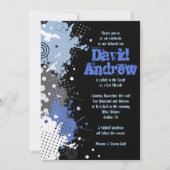 SPLATTERED Bar Bat Mitzvah Uitnodiging (Voorkant)