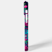 Splattered Chaos: neon verf spatten Case-Mate iPhone Case (Achterkant / Links)