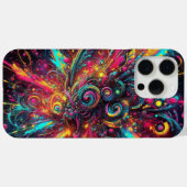 Splattered Chaos: neon verf spatten Case-Mate iPhone Case (Achterkant (horizontaal))