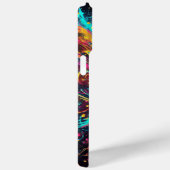 Splattered Chaos: neon verf spatten Case-Mate iPhone Case (Achterkant / Rechts)