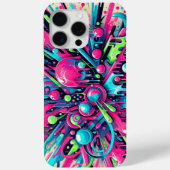 Splattered Chaos: neon verf spatten Case-Mate iPhone Case (Achterkant)