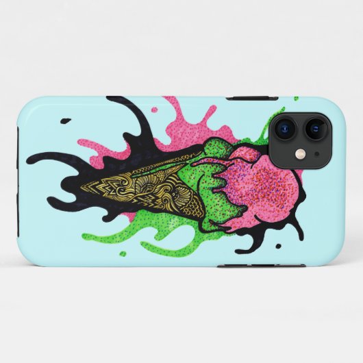 Splattered Ice Cream Case-Mate iPhone Case (Achterkant (horizontaal))
