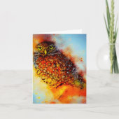 Splattered owlnote card kaart (Voorkant)