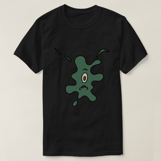 Splattered Plankton Sticker.png T-shirt (Design voorkant)