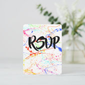 Splattered Wedding RSVP (Staand voorkant)
