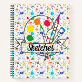 Splatterschets verven notitieboek (Voorkant)