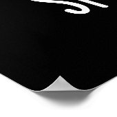 Splatypus Funny Animal Platypus Pun Dark BG Poster (Hoek)